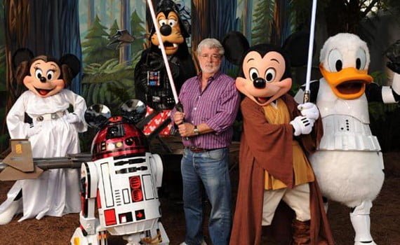 Personagens da Disney vestidos de Star Wars