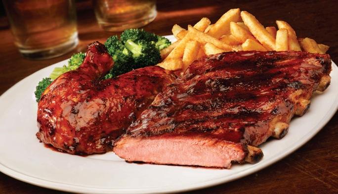 Costelinha com barbecue