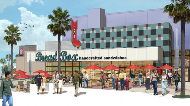 caixa de pão em CityWalk universal