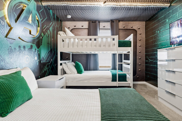 Quarto com beliche + solteiro